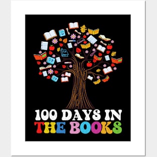 100 Days in the Books Reading Teacher 100th Day of School Posters and Art